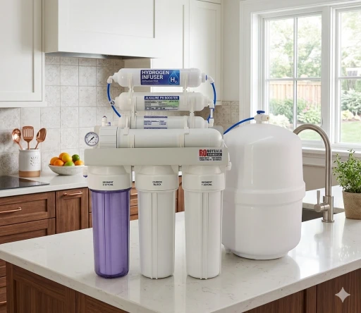 Aquafiltr RO filtrace vody pitná nano stříbro minerální alkalická voda pH plus hydrogen